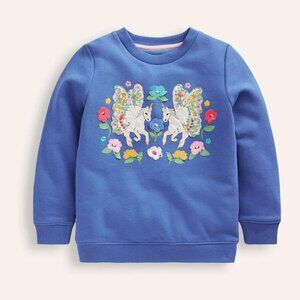 NWOT Mini Boden Appliqué Sweatshirt
